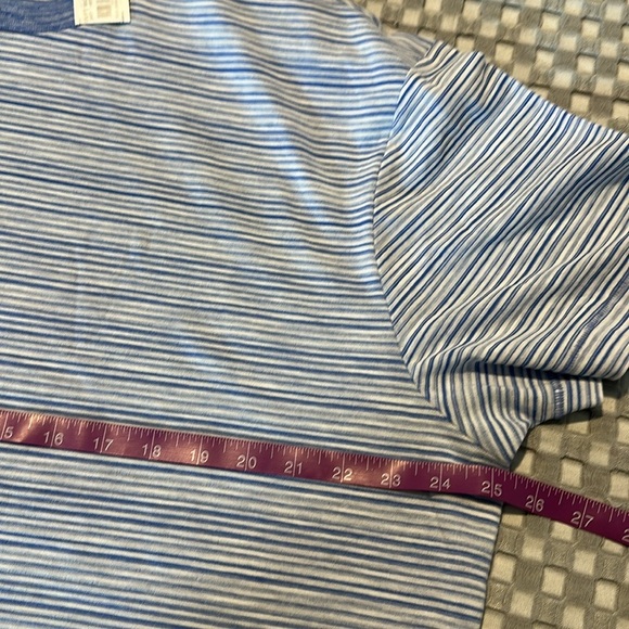 Daniel Cremieux Blue and White Striped Tee - Picture 5 of 6